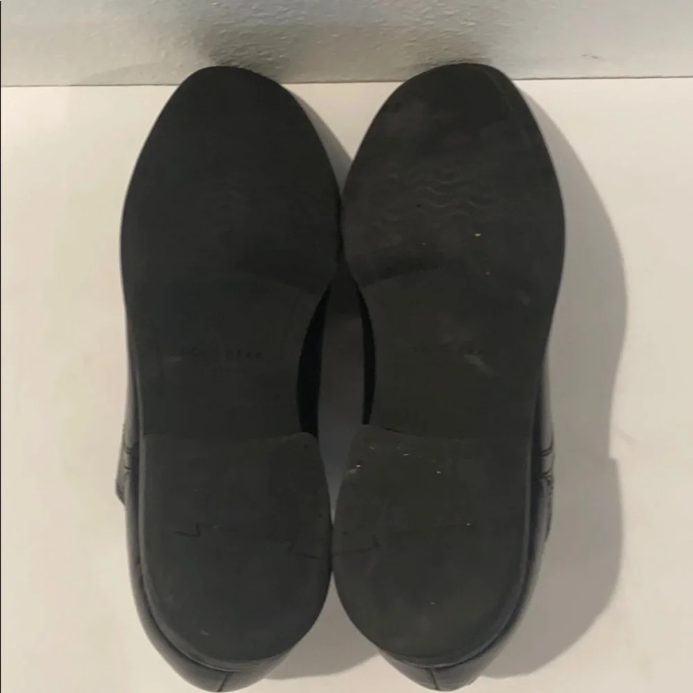Authentic Cole Haan mens black leather derby shoes 11.5
